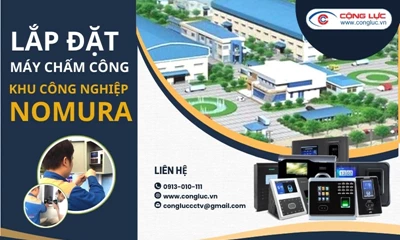 Lắp máy chấm công tại KCN Nomura Hải Phòng
